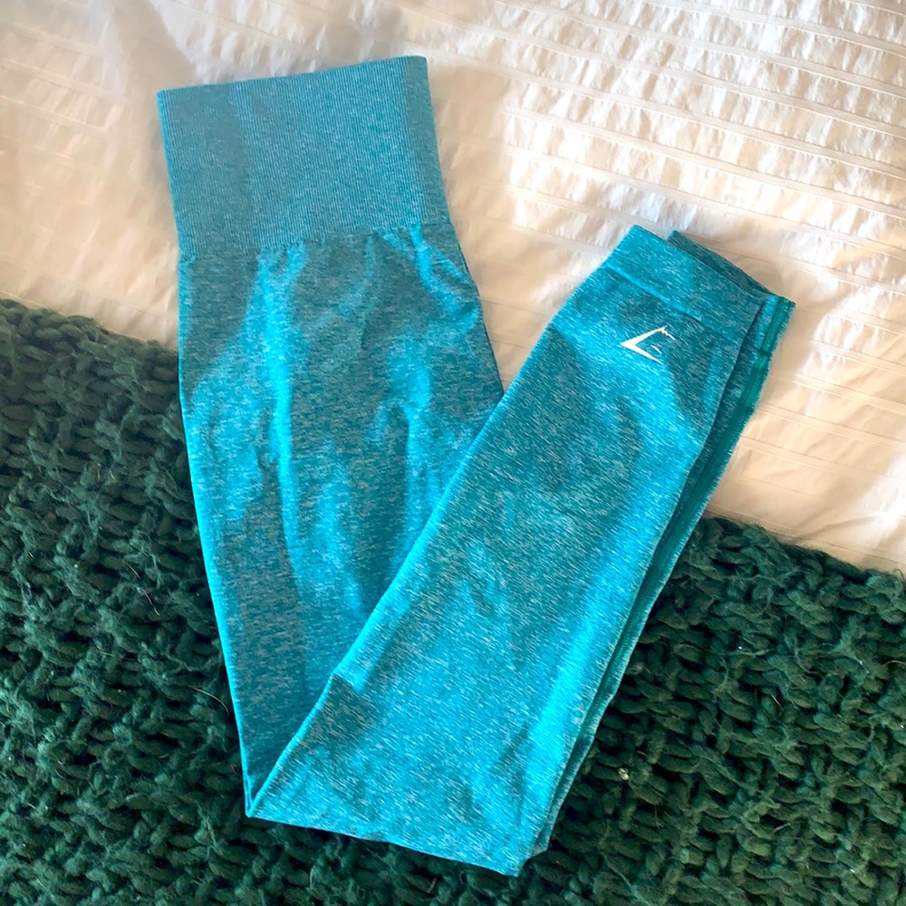 Gymshark small turquoise leggings